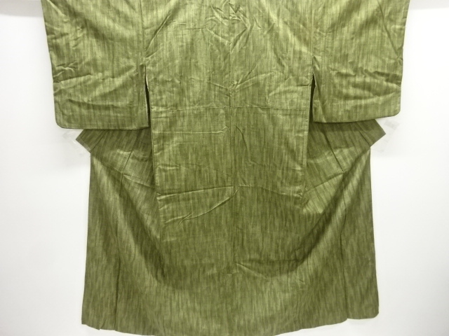 JAPANESE KIMONO / ANTIQUE KIMONO / SILK / HAND WOVEN TSUMUGI / STRIPE